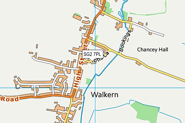 SG2 7PL map - OS VectorMap District (Ordnance Survey)