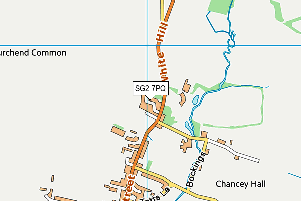 SG2 7PQ map - OS VectorMap District (Ordnance Survey)