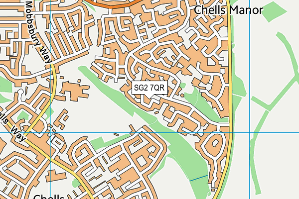 SG2 7QR map - OS VectorMap District (Ordnance Survey)
