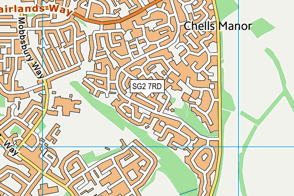 SG2 7RD map - OS VectorMap District (Ordnance Survey)