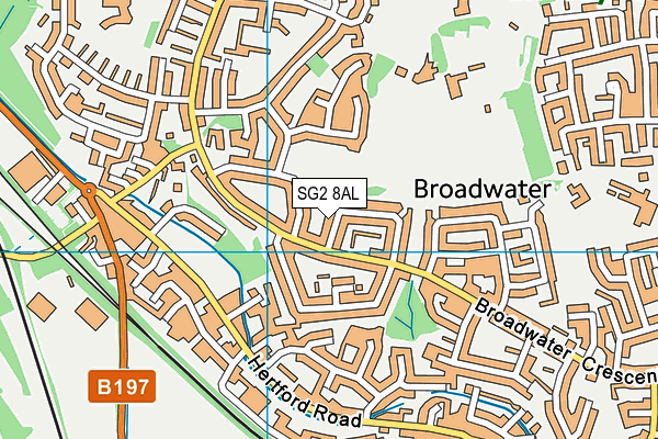 SG2 8AL map - OS VectorMap District (Ordnance Survey)