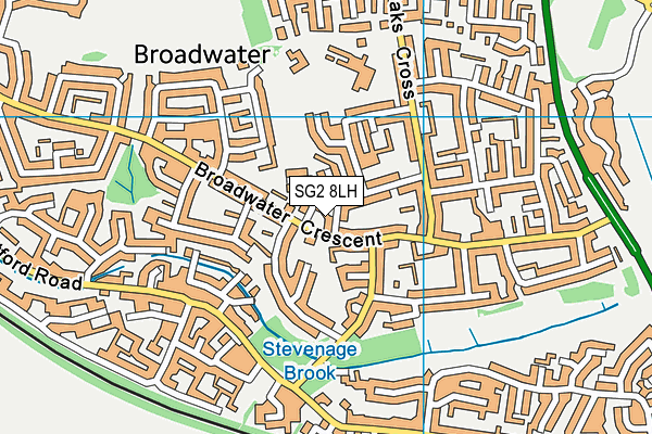 SG2 8LH map - OS VectorMap District (Ordnance Survey)