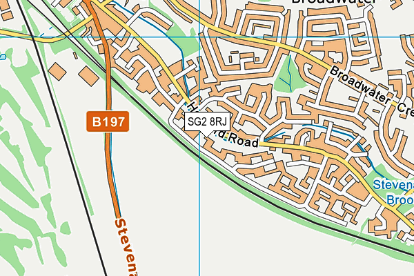 SG2 8RJ map - OS VectorMap District (Ordnance Survey)