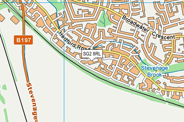 SG2 8RL map - OS VectorMap District (Ordnance Survey)