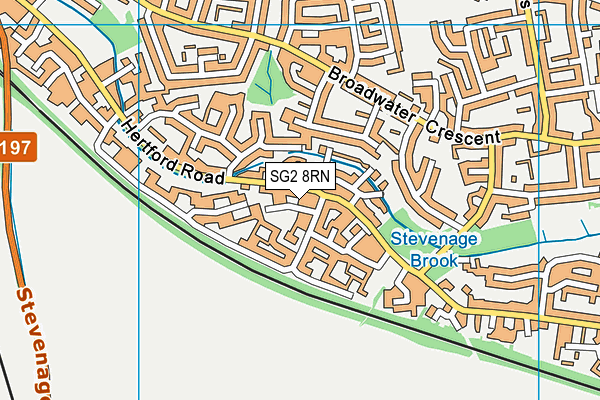 SG2 8RN map - OS VectorMap District (Ordnance Survey)