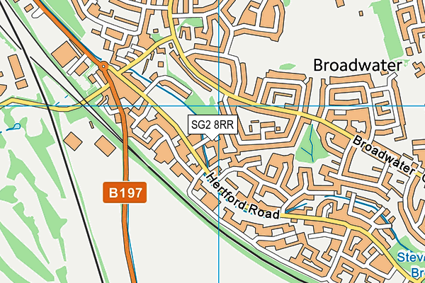 SG2 8RR map - OS VectorMap District (Ordnance Survey)