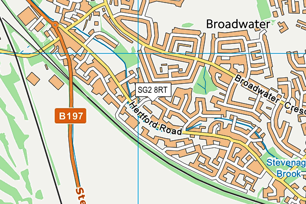 SG2 8RT map - OS VectorMap District (Ordnance Survey)