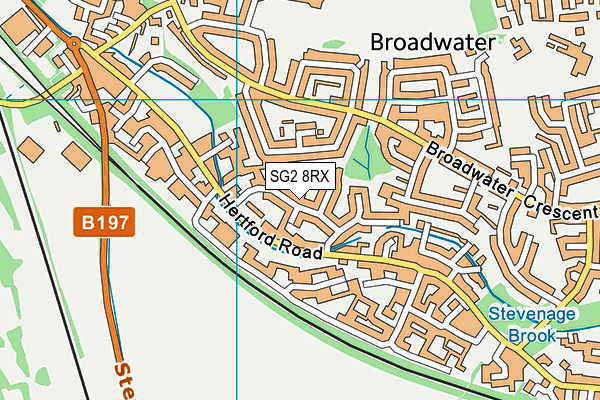 SG2 8RX map - OS VectorMap District (Ordnance Survey)