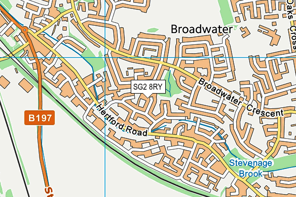 SG2 8RY map - OS VectorMap District (Ordnance Survey)