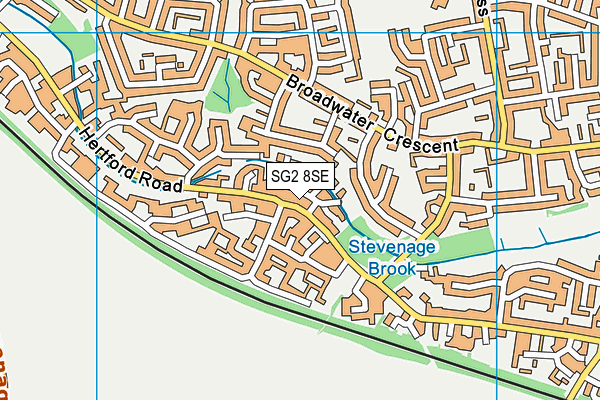 SG2 8SE map - OS VectorMap District (Ordnance Survey)