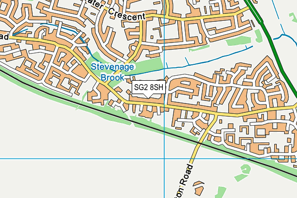 SG2 8SH map - OS VectorMap District (Ordnance Survey)