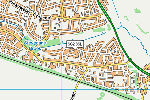 SG2 8SL map - OS VectorMap District (Ordnance Survey)