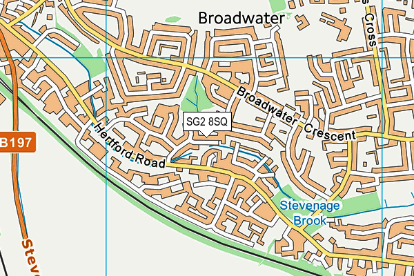 SG2 8SQ map - OS VectorMap District (Ordnance Survey)