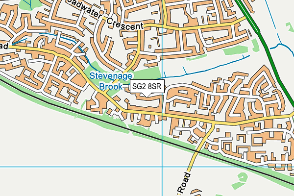 SG2 8SR map - OS VectorMap District (Ordnance Survey)