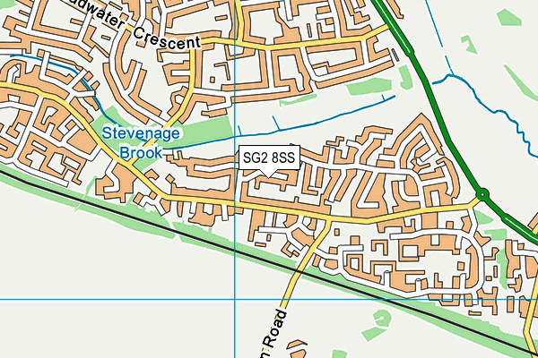 SG2 8SS map - OS VectorMap District (Ordnance Survey)