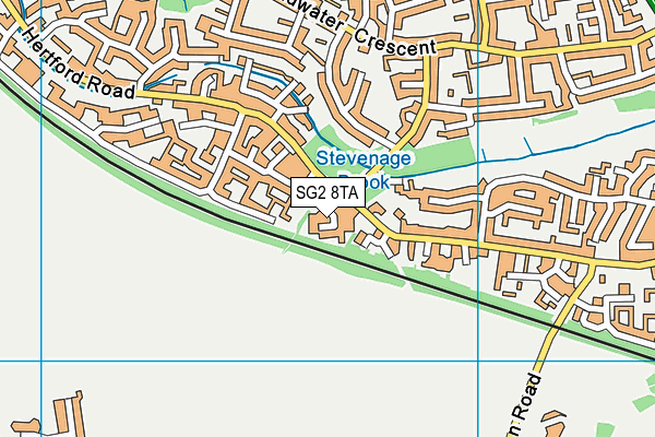 SG2 8TA map - OS VectorMap District (Ordnance Survey)