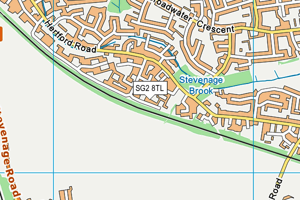 SG2 8TL map - OS VectorMap District (Ordnance Survey)