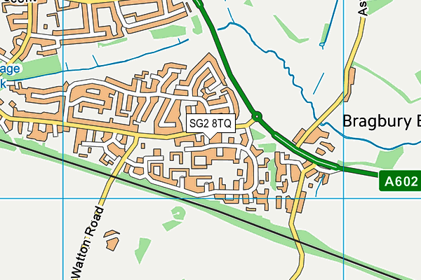 SG2 8TQ map - OS VectorMap District (Ordnance Survey)