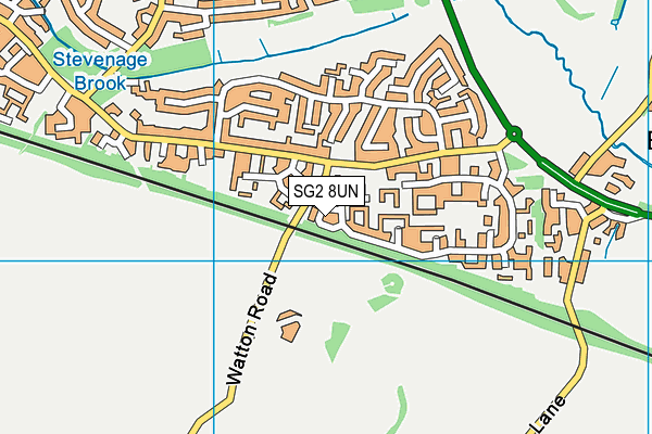 SG2 8UN map - OS VectorMap District (Ordnance Survey)