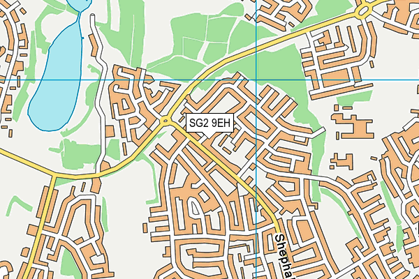 SG2 9EH map - OS VectorMap District (Ordnance Survey)
