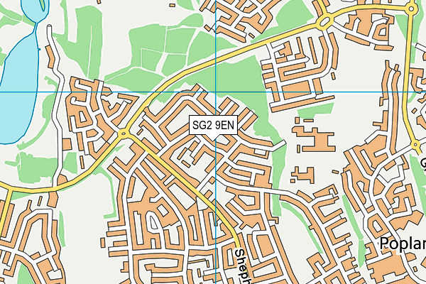 SG2 9EN map - OS VectorMap District (Ordnance Survey)