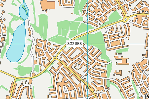 SG2 9ES map - OS VectorMap District (Ordnance Survey)