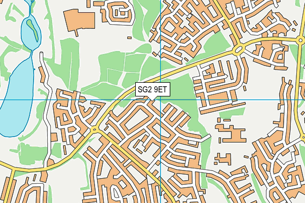 SG2 9ET map - OS VectorMap District (Ordnance Survey)