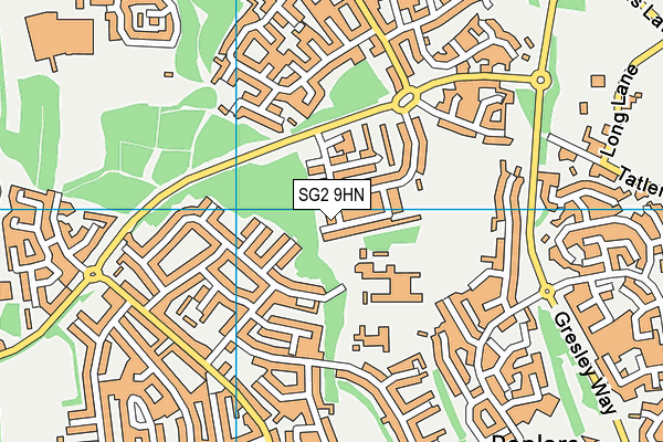 SG2 9HN map - OS VectorMap District (Ordnance Survey)