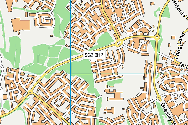 SG2 9HP map - OS VectorMap District (Ordnance Survey)