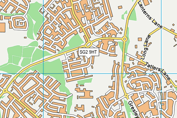 SG2 9HT map - OS VectorMap District (Ordnance Survey)