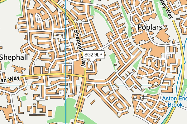 SG2 9LP map - OS VectorMap District (Ordnance Survey)