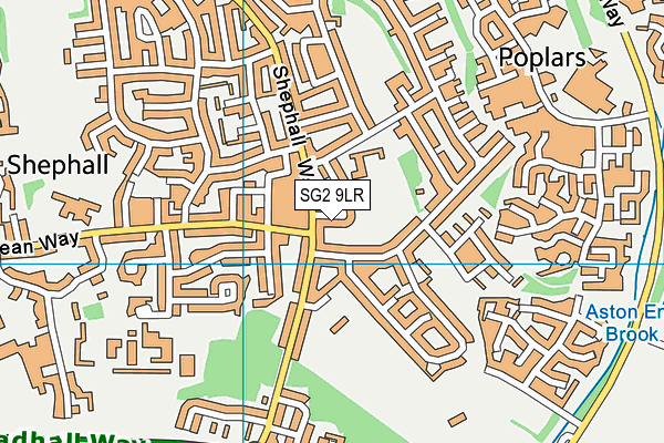 SG2 9LR map - OS VectorMap District (Ordnance Survey)