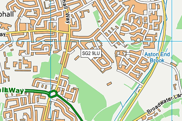 SG2 9LU map - OS VectorMap District (Ordnance Survey)