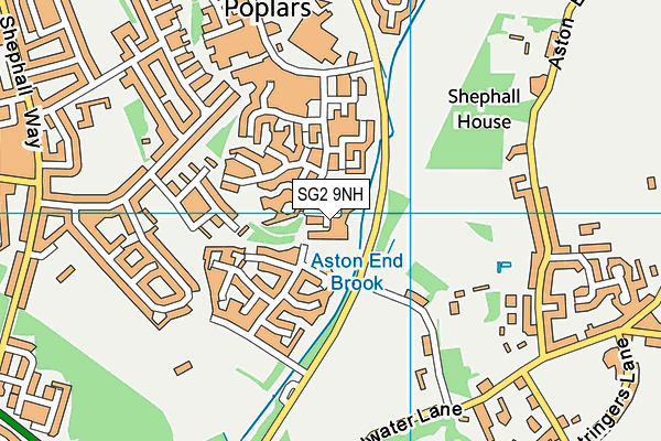 SG2 9NH map - OS VectorMap District (Ordnance Survey)