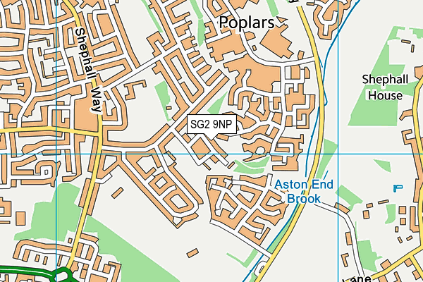 SG2 9NP map - OS VectorMap District (Ordnance Survey)