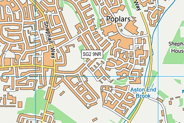 SG2 9NR map - OS VectorMap District (Ordnance Survey)