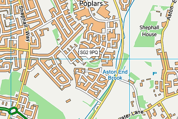 SG2 9PQ map - OS VectorMap District (Ordnance Survey)