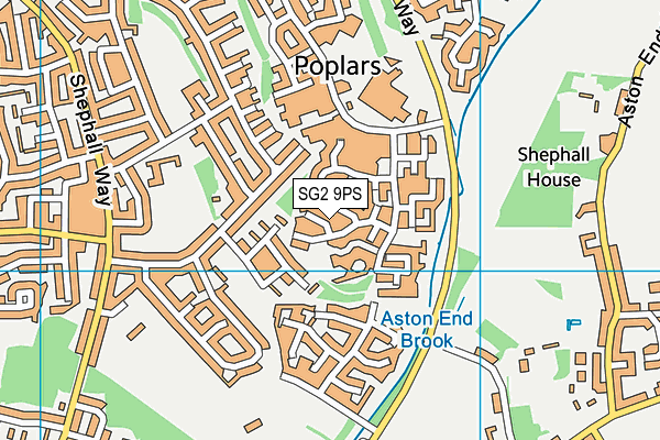 SG2 9PS map - OS VectorMap District (Ordnance Survey)