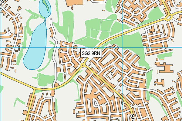 SG2 9RN map - OS VectorMap District (Ordnance Survey)