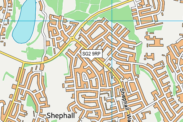 SG2 9RP map - OS VectorMap District (Ordnance Survey)