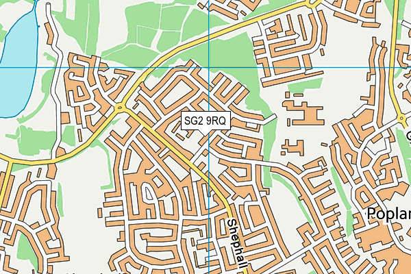 SG2 9RQ map - OS VectorMap District (Ordnance Survey)