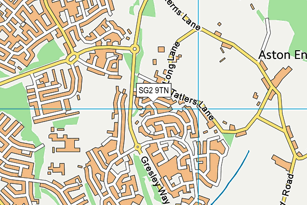 SG2 9TN map - OS VectorMap District (Ordnance Survey)