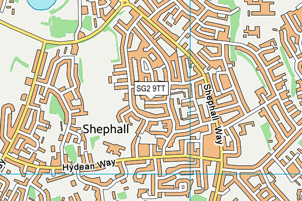 SG2 9TT map - OS VectorMap District (Ordnance Survey)