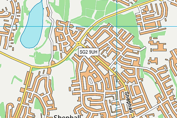 SG2 9UH map - OS VectorMap District (Ordnance Survey)