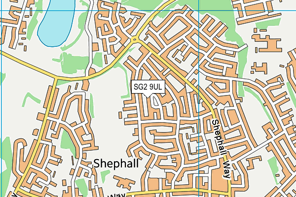SG2 9UL map - OS VectorMap District (Ordnance Survey)