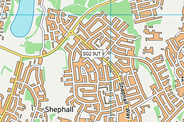 SG2 9UT map - OS VectorMap District (Ordnance Survey)