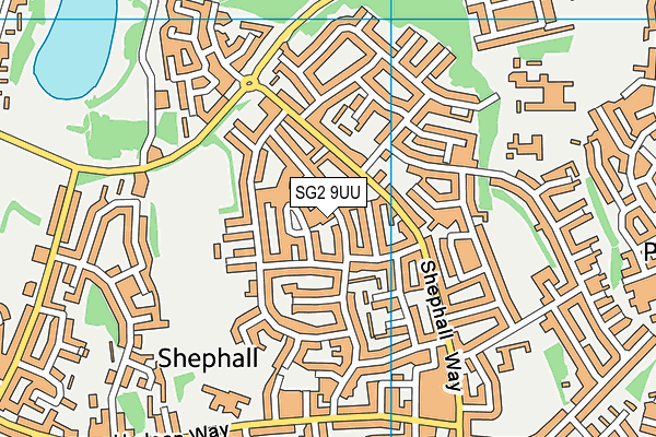SG2 9UU map - OS VectorMap District (Ordnance Survey)