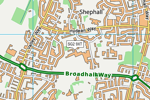 Barnwell School (Middle) map (SG2 9XT) - OS VectorMap District (Ordnance Survey)