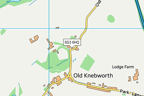 Knebworth Park Cricket Club map (SG3 6HQ) - OS VectorMap District (Ordnance Survey)