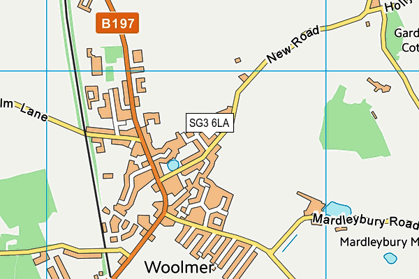 SG3 6LA map - OS VectorMap District (Ordnance Survey)